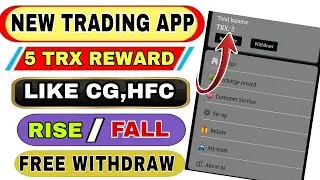 5 TRX REWARD | New trading platform like CG HFC | withdraw without deposit | Enzo666 Trading