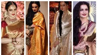 Rekha's signature kanjeevaram silk sarees // silk kanjivaram saree for women #sarees #kanjivaram 