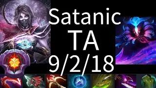 Satanic Templar Assassin vs Spectre Lion Invoker Beastmaster Pudge - dota2