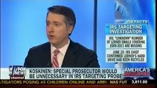 IRS Scandal - IRS Commissioner: Missing Emails From Lois Lerner Suspicious - America's Newsroom
