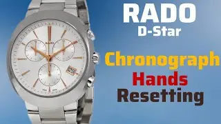How To Reset Chronograph Hands RADO D-Star 541.0937.3 Watch