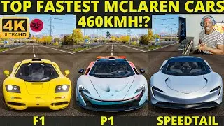 Forza Horizon 4 Top Fastest Mclaren - F1 vs P1 vs Speedtail | Drag & Top Speed Battle