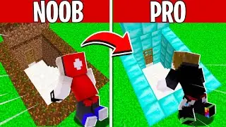 😨DE BASE SECRETA NOOB A BASE SECRETA PRO NO MINECRAFT !!