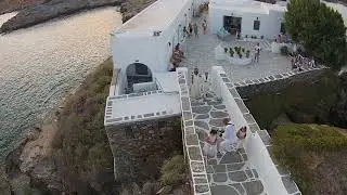 Drone Wedding Greek Island of Sifnos