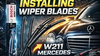DIY: Mercedes Diesel W211 e320 Bluetec (OM642) Wiper Blades Installation 