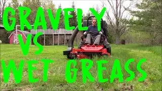 Gravely Pro Turn 252 bagging wet grass
