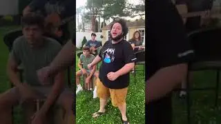 Lad sings Pokemon theme with incredible Jack Black impression | CONTENTbible #Shorts