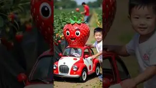Strawberry Car Adventure Car 🍓🚗 | Cute Kids Fun ! #shorts #funnyshorts #gamingshorts