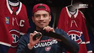 P.K. and Montreal Canadiens captain Nick Suzuki meet at center ice to face off&hellip;