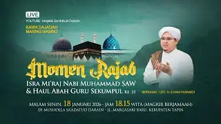 Peringatan Isra Mi'raj Nabi Muhammad SAW & Haul Abah Guru Sekumpul, Bersama Ustadz H. Ilham Humaidi