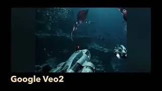 Cinematic Underwater Chase Scene | Submarines vs Sea Creatures | Google AI vs Alibaba AI Test