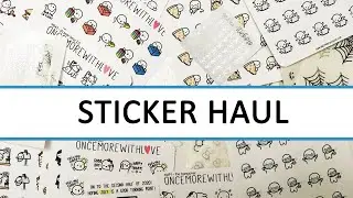 Planner Sticker Haul #56 (character stickers, foil, new planner!)