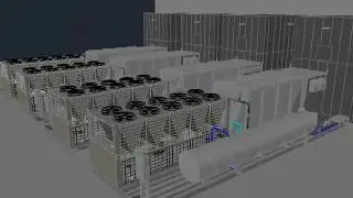 DATA CENTER HVAC SKID PACKAGE COOLING 4 UNITS