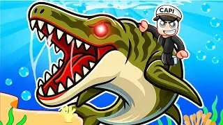 Becoming the REBIRTH MOSASAURUS in DINOSAUR SIMULATOR