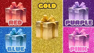 Choose your gift ✨️ 🎁 || 5 gift box challenge || 4 good and 1 bad #choosebox #giftboxchallenge #quiz