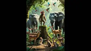 | A Smart Monkey Story | #animalstory #kidsvedio #viralshort #youtubeshorts #junglekivines #fyp
