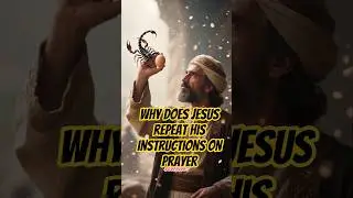 Why does Jesus repeat his instructions on prayer #jesus #jesuschrist #jesusshorts #storyofus