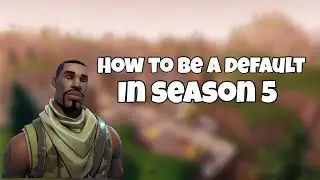 Fortnite how to be a default and have no back bling in season 5 (Read Description)