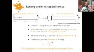 Geodynamics  - Lecture 6.3: Deflection of a simple elastic plate