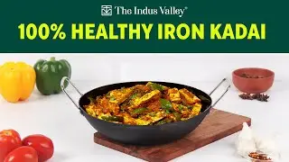 Iron Kadai with Flat Base | The Indus Valley | Healthy Cookware