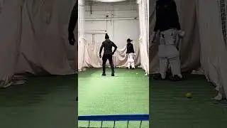 1:1 Ansh Joshi - working on the ball swinging back At him left arm over 