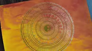How to draw Mandala Art Orange colour |Mandala Art Design|Mandala Art| Step-by-Step Guide to Drawing