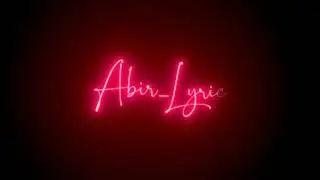 Attitude Black Screen Status !  Abir Lyric !  Abir OFC