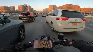 Heavy morning traffic after rain#lanesplitting #xsr900 #motorcycle