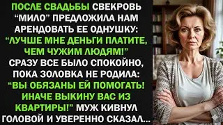 Вы обязаны помогать сестре, иначе выкину вас из квартиры! - заявила свекровь, а муж ответил...