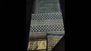 Ajrakh Modal silk Handcrafted Saree's from Kutch,Gujarat  | VISHWA HANDICRAFTS