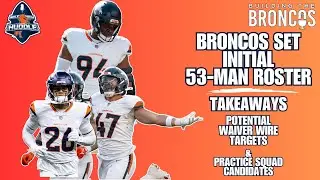 Gut Reaction: Broncos Set Initial 53-Man Roster | Building The Broncos