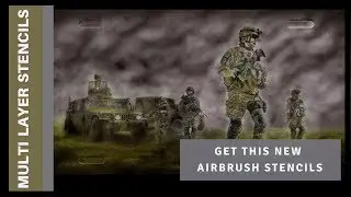 HD Airbrush stecils for amazing paintings - Demostrating high detail stencils