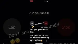 Don&rsquo;t check the sound!!! #timer #dontcheckthesound #timelapse #time #likeandsubscribe #follow #sub