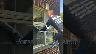 Crystal Clear Windows🤩 Done By Window Washing📍Chicago, IL #shorts