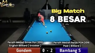 Gondem J Pool ( HC 6 ) vs Bambang S  Kingdom ( HC 6 ) | 8 Besar Turnamen 9 Ball New Kingdom Semarang