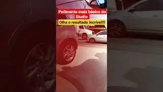 polimento comercial mais barato que oferecemos no Studio, olha o espelho! #polimentoautomotivo #kwid