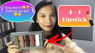 MURANG LIPSTICK SA HALAGANG 180 PESOS MAY 5 LIPSTICKS KANA | HOLD LIVE 7 REVIEW BY AIZA GUNS