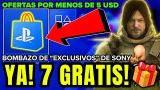 7 JUEGOS GRATIS YA + Bombazo de PlayStation: Exclusivos, PS Plus Diciembre y Ofertas por $5