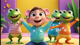 Five Little Speckled Frogs &ndash; Counting on a Lily Pad Boat | Fun Counting Song for Kids | Adventure