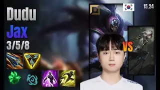 Dudu Top Jax vs Camille lol KR solo rank Full Game 15.24 | 두두 잭스 vs 카밀