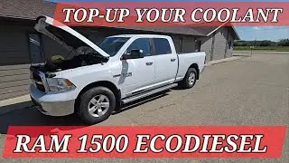 Adding Coolant/Antifreeze In RAM 1500 ECO DIESEL/TOP UP COOLANT IN RAM TRUCK EASY AND QUICK