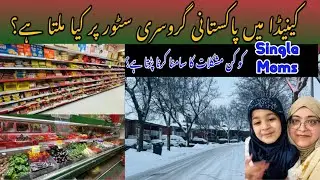 Single Moms ko Kin Mushkilat ka Samna Karna Parta Ha? | Canada main Pakistani Grocery Store ka visit