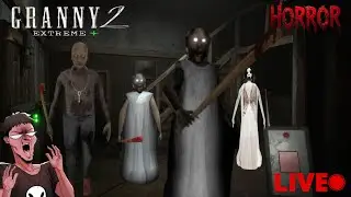 Granny 2/3 😱 Horror Game 🎮 | Play With Car Escape Mission Granny | Stream LIVE 🔴