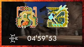【MHP3】YAIBA・風神と雷神 非火事場 弓 04'59