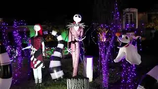 Nightmare On Candy Cane Lane Missouri City Texas  #halloween #dadisdagoat #nightmarebeforechristmas 