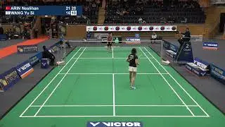 Match point - L Huet vs F &Oslash;stergaard - WS, SF - Swedish Open 2025