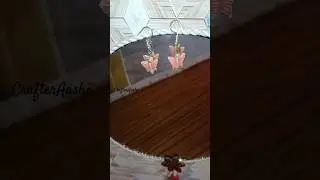 Day 1 | Butterfly earrings | diy 7 days challenge #shorts  #7_days_7_videos #craftshorts #ytshorts