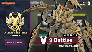 ¡SIN UNIDADES ROTAS! 😱 Kaiju Rush ÁREA 1 COMPLETADO SOLO con Unidades ESTÁNDAR | Kaiju No. 8