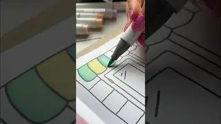 Tip on How I Color with Markers #alcoholmarkers #arttips #coloringbook #ohuhumarkers #coloring #art
