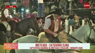 Comenzó la categoría clina - 3era Noche del Festival Nacional de Jineteada y Folclore Diamante 2026